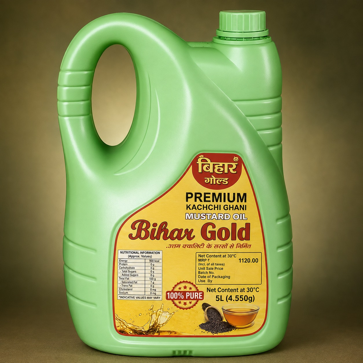 5 L Jar Mustard Oil