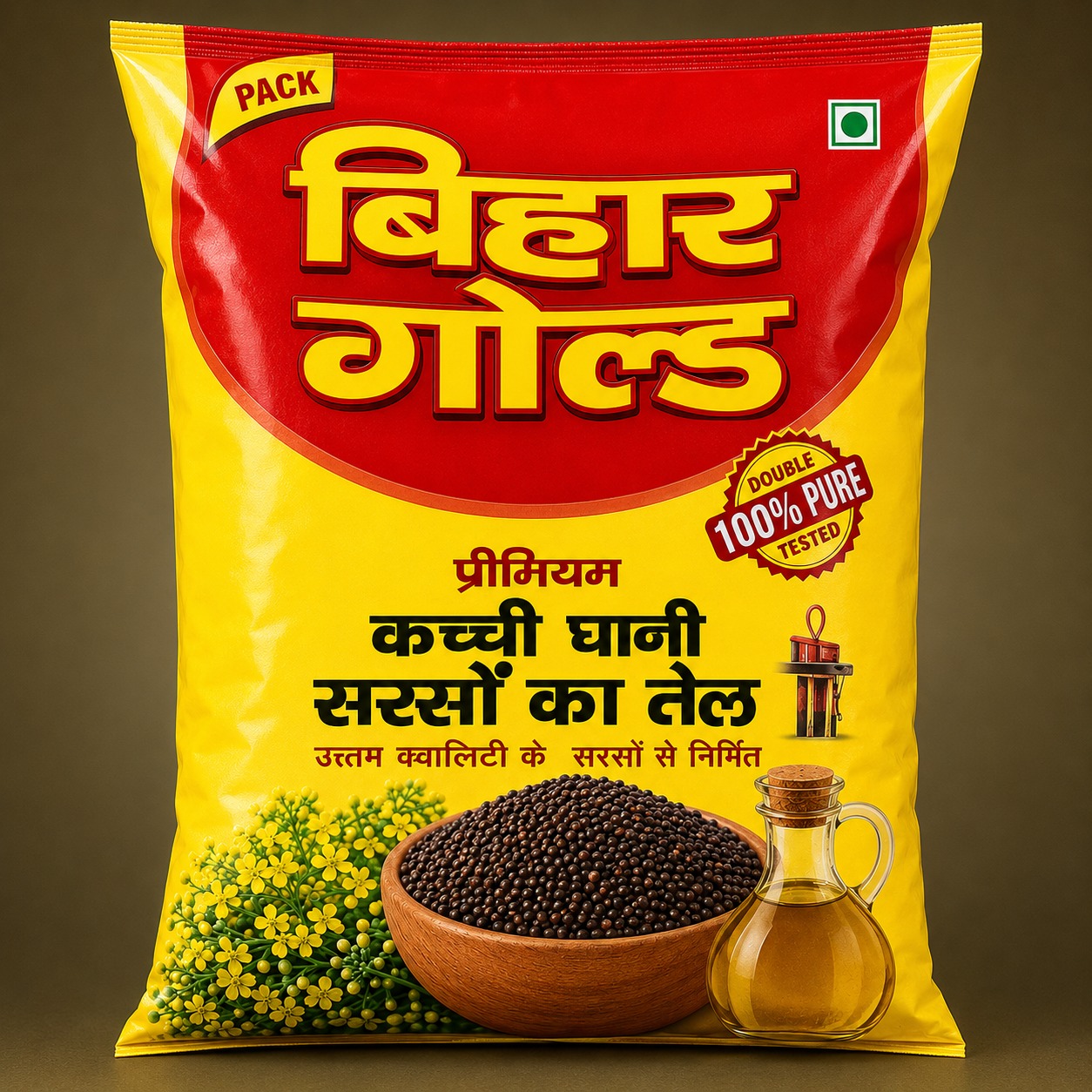 Pouch 1L Mustard Oil